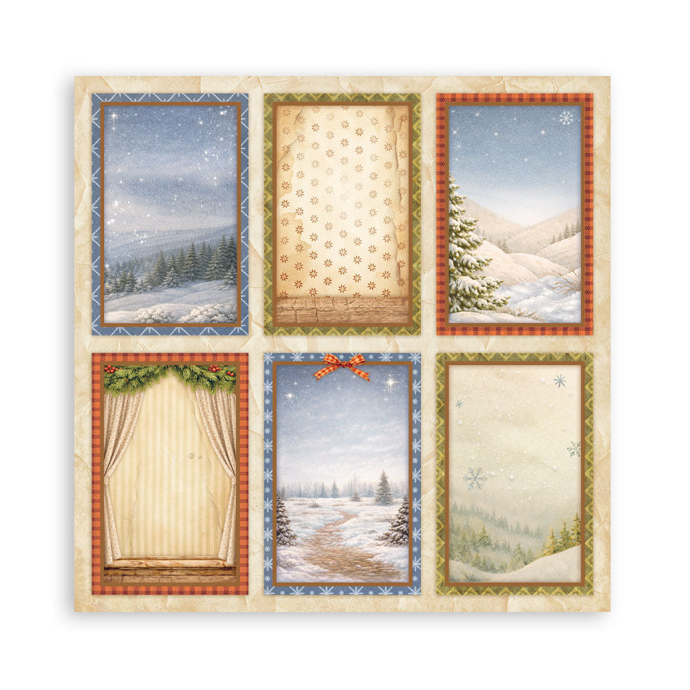 Stamperia Silent Night 8 x 8 Inch Single Face Paper Pack - SBBSXB28