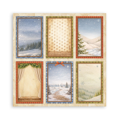 Stamperia Silent Night 8 x 8 Inch Single Face Paper Pack - SBBSXB28