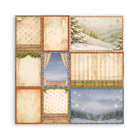 Stamperia Silent Night 8 x 8 Inch Single Face Paper Pack - SBBSXB28