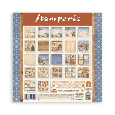 Stamperia Silent Night 8 x 8 Inch Single Face Paper Pack - SBBSXB28