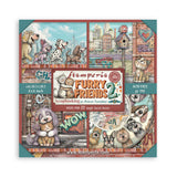 Stamperia Furry Friends 2 8x8 Inch Paper Pack (Single Face) by Antonis Tzanidakis - SBBSXB29