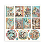 Stamperia Furry Friends 2 8x8 Inch Paper Pack (Single Face) by Antonis Tzanidakis - SBBSXB29