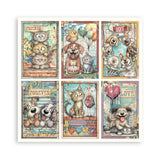 Stamperia Furry Friends 2 8x8 Inch Paper Pack (Single Face) by Antonis Tzanidakis - SBBSXB29