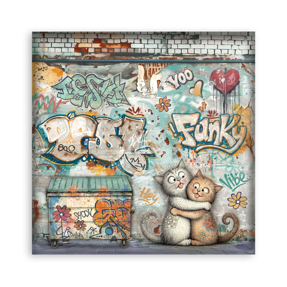 Stamperia Furry Friends 2 8x8 Inch Paper Pack (Single Face) by Antonis Tzanidakis - SBBSXB29