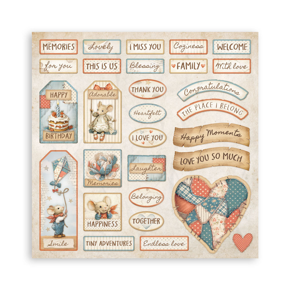 Stamperia Family 12×12 Inch Maxi Paper Pack – Single Face (SBBXLB33)