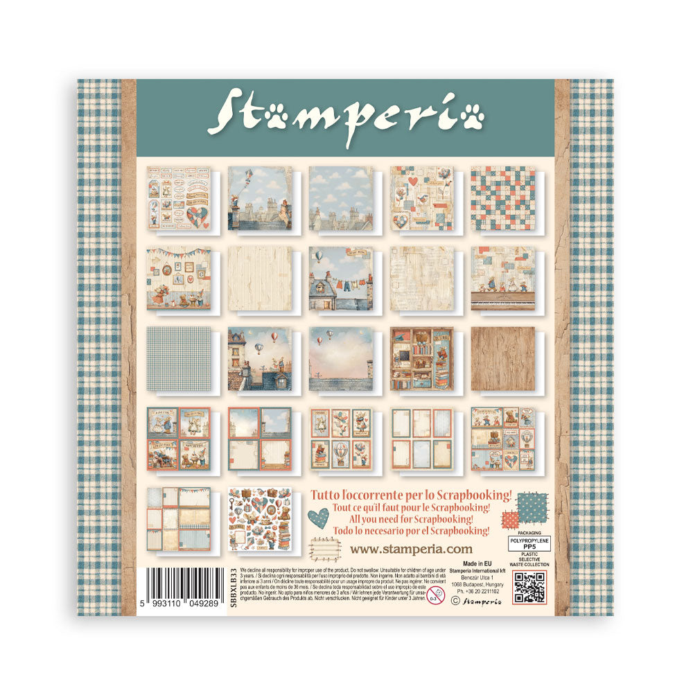Stamperia Family 12×12 Inch Maxi Paper Pack – Single Face (SBBXLB33)