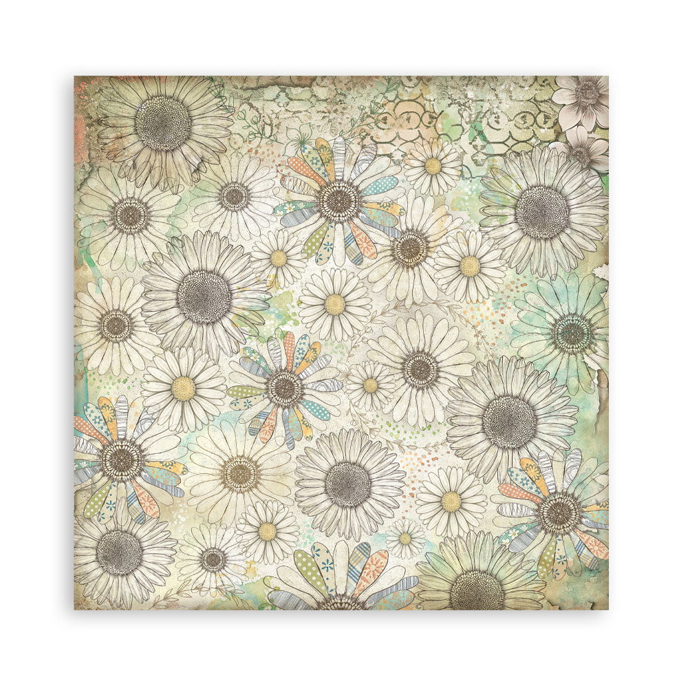 Stamperia Daisy Art 12x12 Inch Paper Pack Maxi (Single Face) (SBBXLB34)