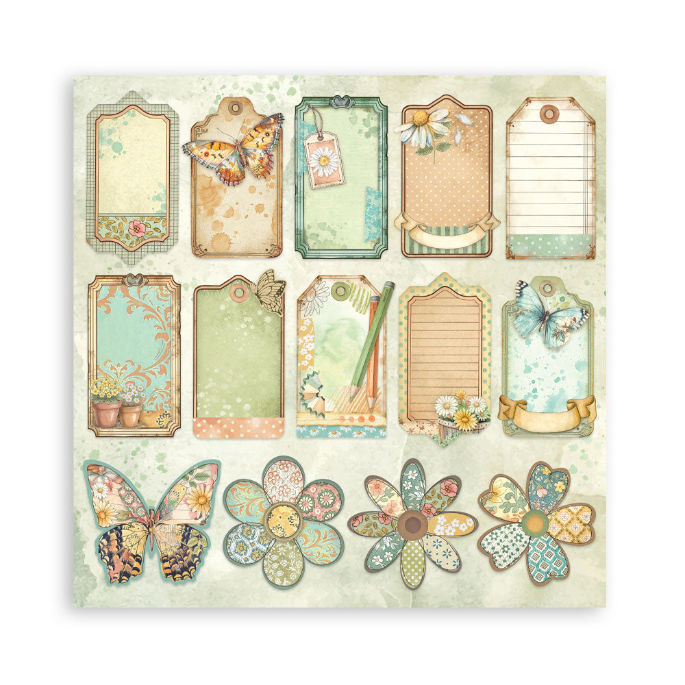 Stamperia Daisy Art 12x12 Inch Paper Pack Maxi (Single Face) (SBBXLB34)