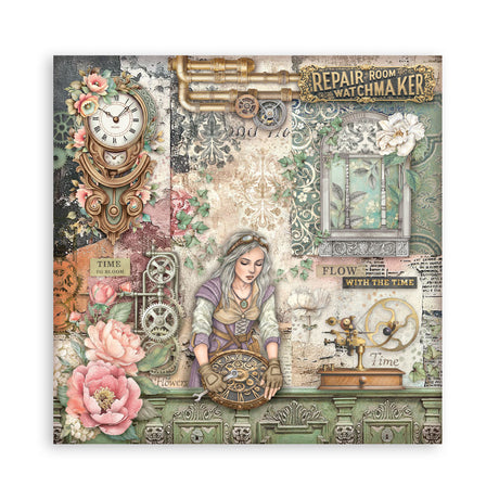 Stamperia Gardens of Time 12x12 Maxi Single Face (SBBXLB36)