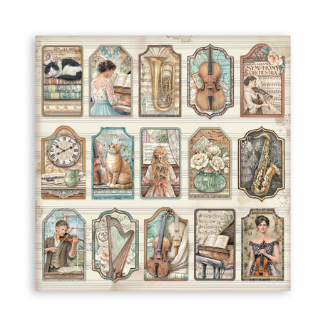 Stamperia Symphony 12x12 Inch Paper Pack (Single Face) by Sara Alcobendas (SBBXLB38)