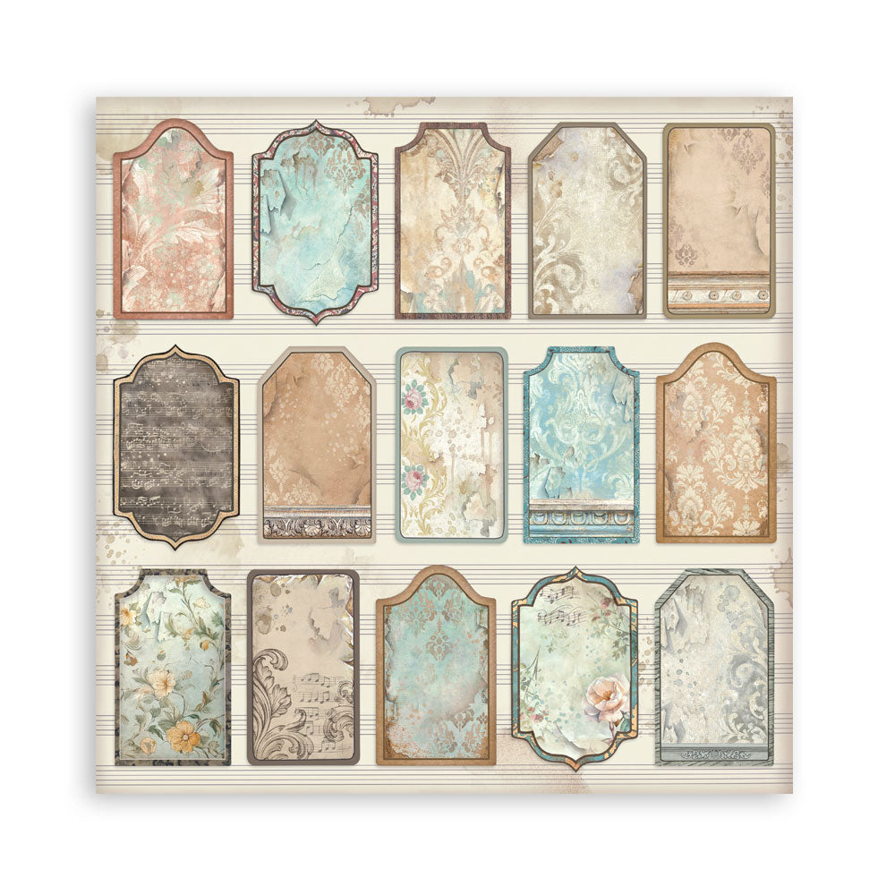 Stamperia Symphony 12x12 Inch Paper Pack (Single Face) by Sara Alcobendas (SBBXLB38)