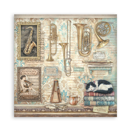 Stamperia Symphony 12x12 Inch Paper Pack (Single Face) by Sara Alcobendas (SBBXLB38)