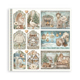 Stamperia White Christmas 12 x 12 Inch Single Face Paper Pack by Cristina Radovan - SBBXLB39