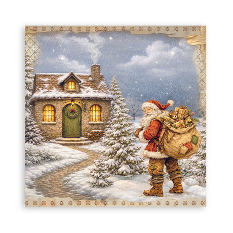 Stamperia Silent Night 12 x 12 Inch Single Face Paper Pack - SBBXLB40