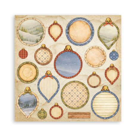 Stamperia Silent Night 12 x 12 Inch Single Face Paper Pack - SBBXLB40
