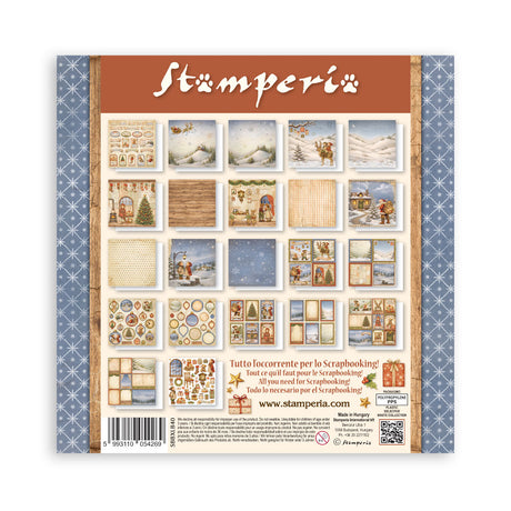 Stamperia Silent Night 12 x 12 Inch Single Face Paper Pack - SBBXLB40