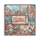 Stamperia Furry Friends 2 12x12 Inch Paper Pack (Single Face) by Antonis Tzanidakis - SBBXLB41