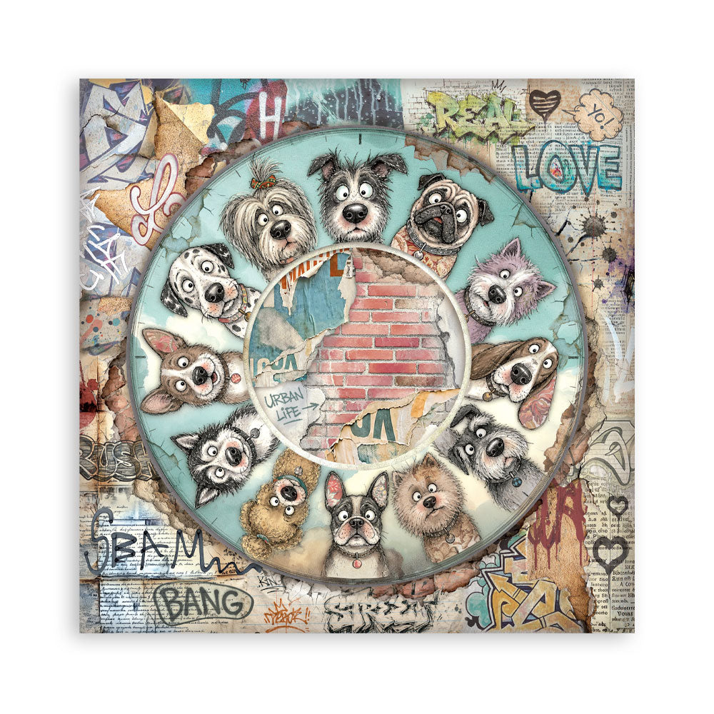 Stamperia Furry Friends 2 12x12 Inch Paper Pack (Single Face) by Antonis Tzanidakis - SBBXLB41
