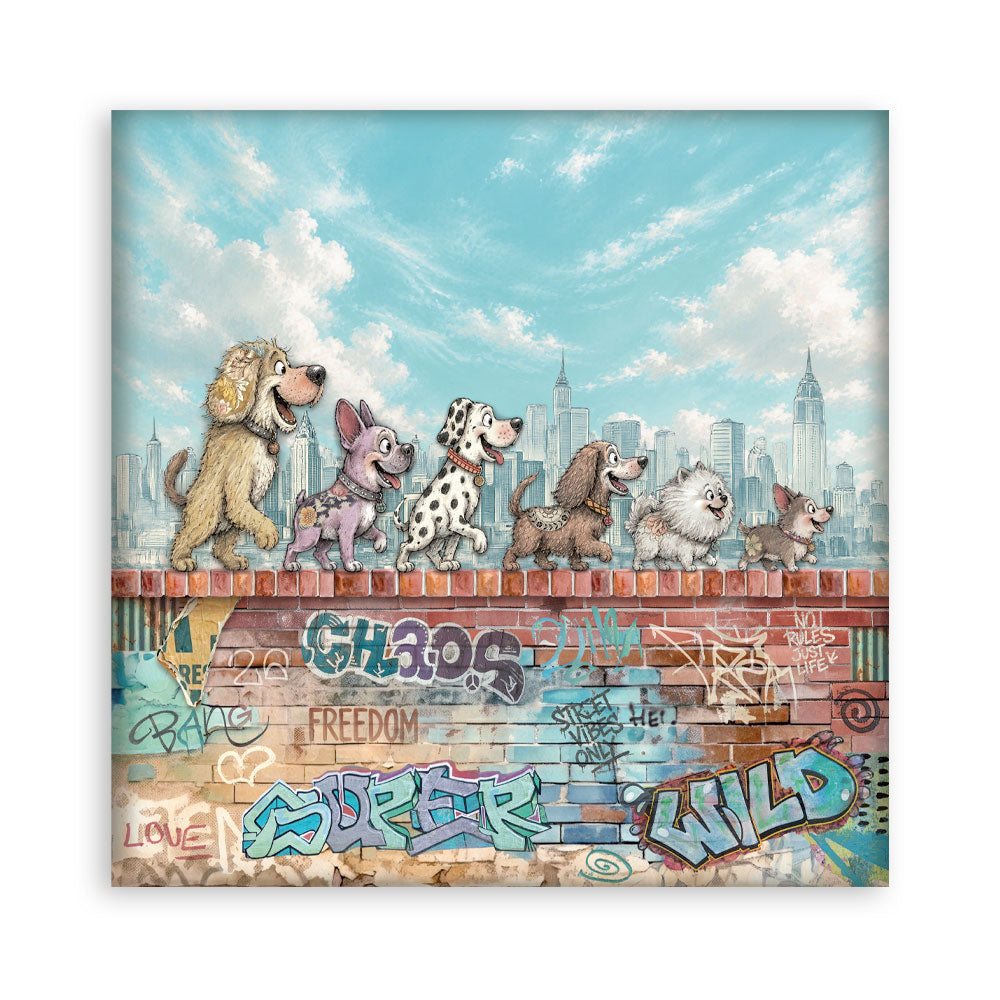 Stamperia Furry Friends 2 12x12 Inch Paper Pack (Single Face) by Antonis Tzanidakis - SBBXLB41