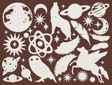 Stamperia Cosmos Art Paper Shapes Laser Cut by Cristina Radovan - SBCU005
