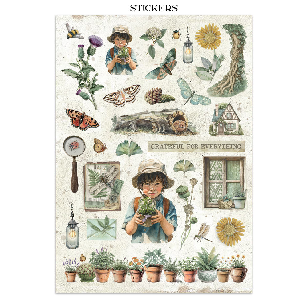 Stamperia Herbarium Silvae Junk Journal Stickers (SBJK09)