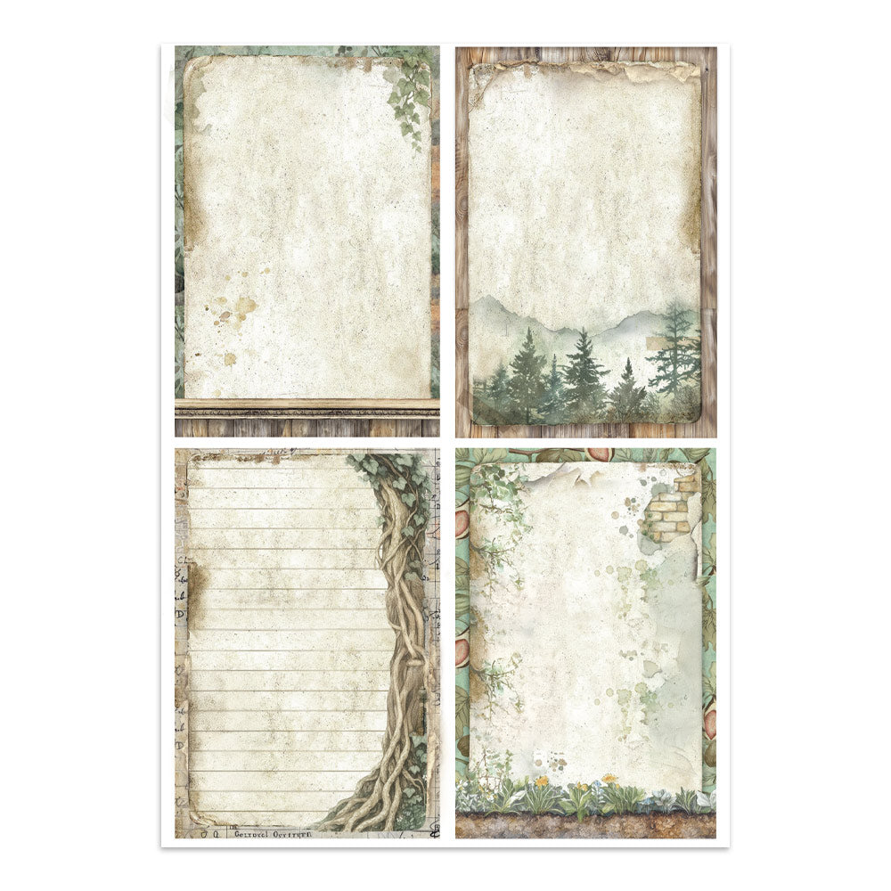 Stamperia Herbarium Silvae Junk Journal Stickers (SBJK09)