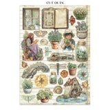 Stamperia Herbarium Silvae Junk Journal Stickers (SBJK09)