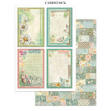 Stamperia Daisy Art Junk Journal Stickers, Backgrounds, Cut-Outs (SBJK14)