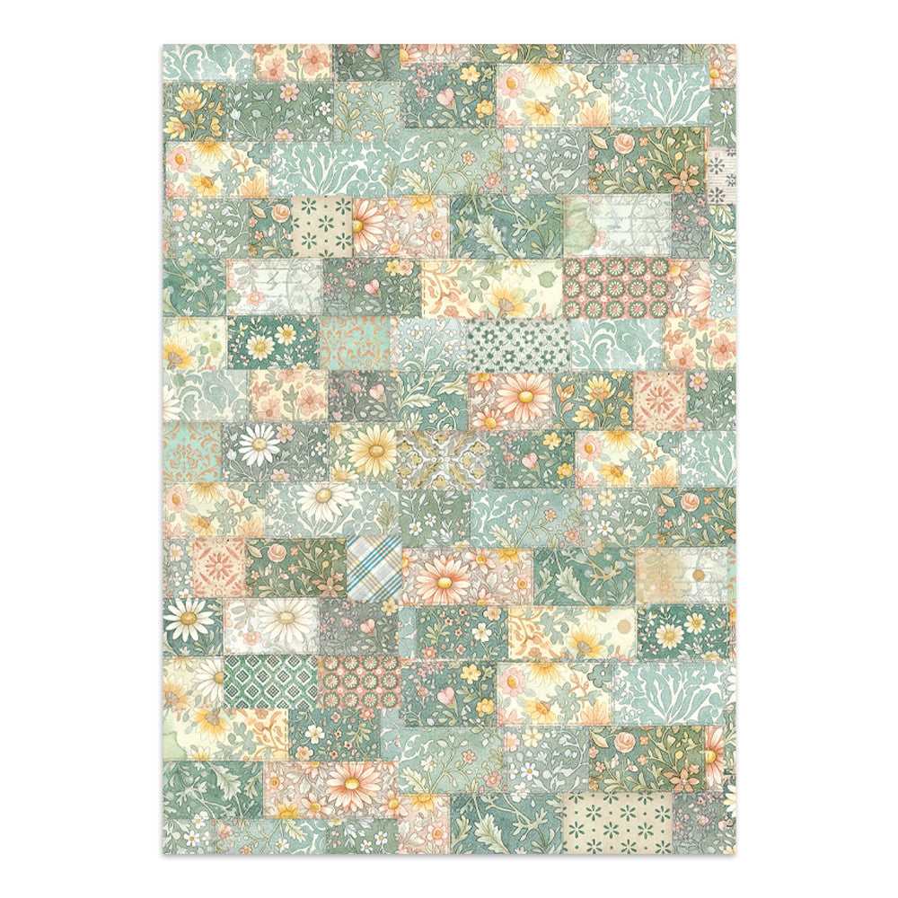Stamperia Daisy Art Junk Journal Stickers, Backgrounds, Cut-Outs (SBJK14)