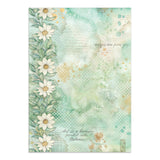 Stamperia Daisy Art Junk Journal Stickers, Backgrounds, Cut-Outs (SBJK14)