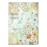 Stamperia Daisy Art Junk Journal Stickers, Backgrounds, Cut-Outs (SBJK14)