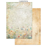 Stamperia Daisy Art Junk Journal Stickers, Backgrounds, Cut-Outs (SBJK14)