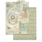 Stamperia Daisy Art Junk Journal Stickers, Backgrounds, Cut-Outs (SBJK14)