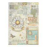 Stamperia Daisy Art Junk Journal Stickers, Backgrounds, Cut-Outs (SBJK14)