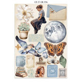 Stamperia Secret Diary Junk Journal Stickers, Backgrounds, Cut-Outs (SBJK15)