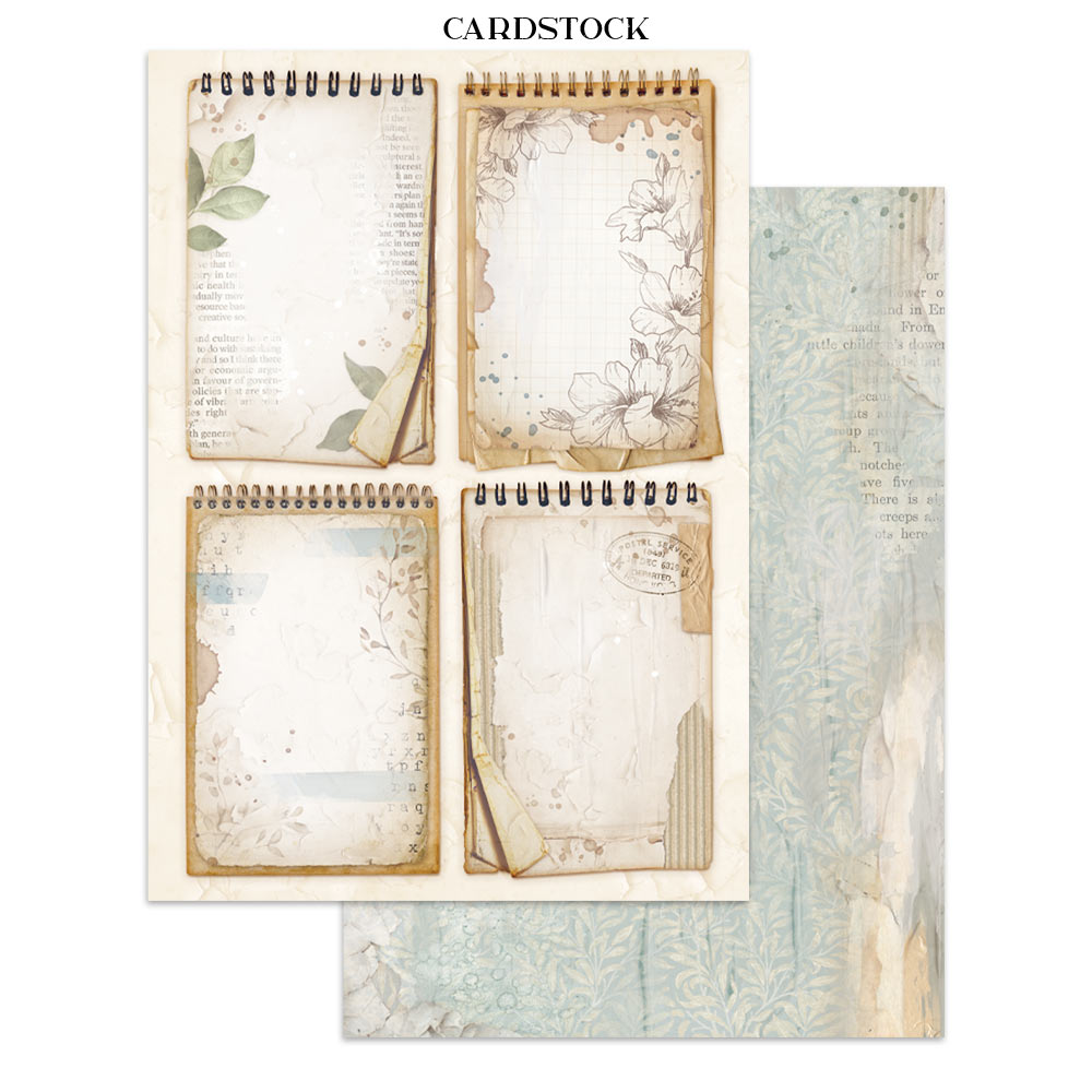 Stamperia Secret Diary Junk Journal Stickers, Backgrounds, Cut-Outs (SBJK15)