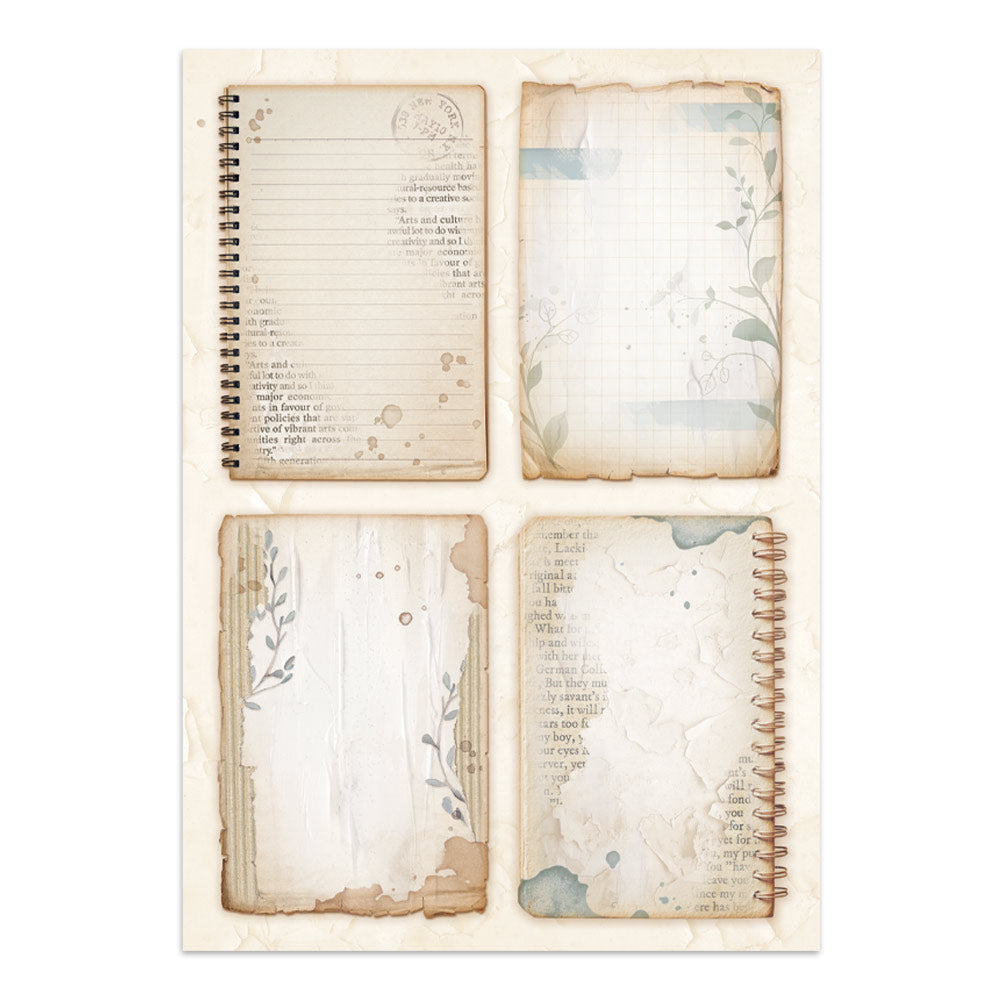 Stamperia Secret Diary Junk Journal Stickers, Backgrounds, Cut-Outs (SBJK15)