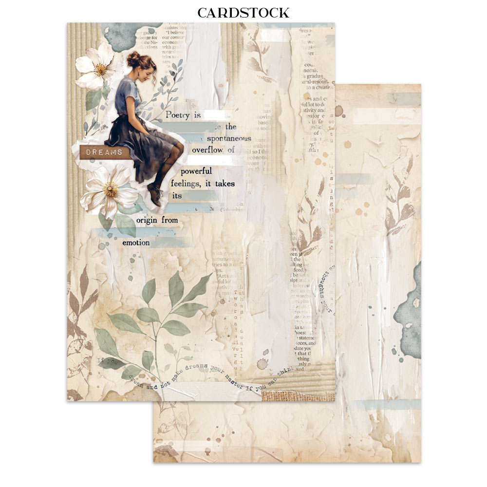 Stamperia Secret Diary Junk Journal Stickers, Backgrounds, Cut-Outs (SBJK15)