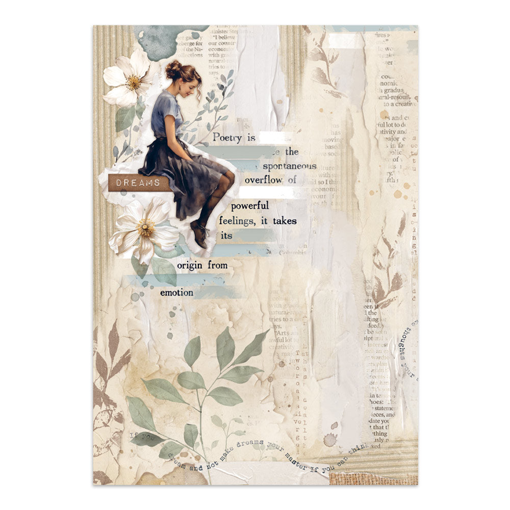 Stamperia Secret Diary Junk Journal Stickers, Backgrounds, Cut-Outs (SBJK15)