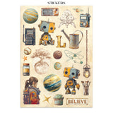 Stamperia A New Beginning Junk Journal Stickers Backgrounds Cut-Outs (SBJK16)