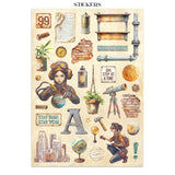Stamperia A New Beginning Junk Journal Stickers Backgrounds Cut-Outs (SBJK16)