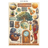 Stamperia A New Beginning Junk Journal Stickers Backgrounds Cut-Outs (SBJK16)