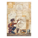 Stamperia A New Beginning Junk Journal Stickers Backgrounds Cut-Outs (SBJK16)