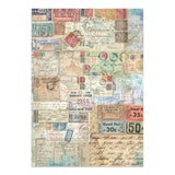 Stamperia Art of Travelling Junk Journal Stickers Backgrounds Cut-Outs (SBJK18)