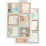 Stamperia Art of Travelling Junk Journal Stickers Backgrounds Cut-Outs (SBJK18)