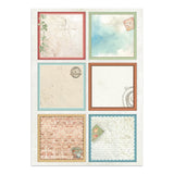 Stamperia Art of Travelling Junk Journal Stickers Backgrounds Cut-Outs (SBJK18)