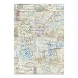 Stamperia Art of Travelling Junk Journal Stickers Backgrounds Cut-Outs (SBJK18)