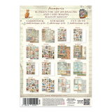 Stamperia Art of Travelling Junk Journal Stickers Backgrounds Cut-Outs (SBJK18)