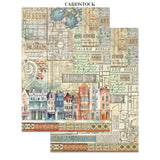 Stamperia Art of Travelling Junk Journal Stickers Backgrounds Cut-Outs (SBJK18)