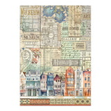 Stamperia Art of Travelling Junk Journal Stickers Backgrounds Cut-Outs (SBJK18)